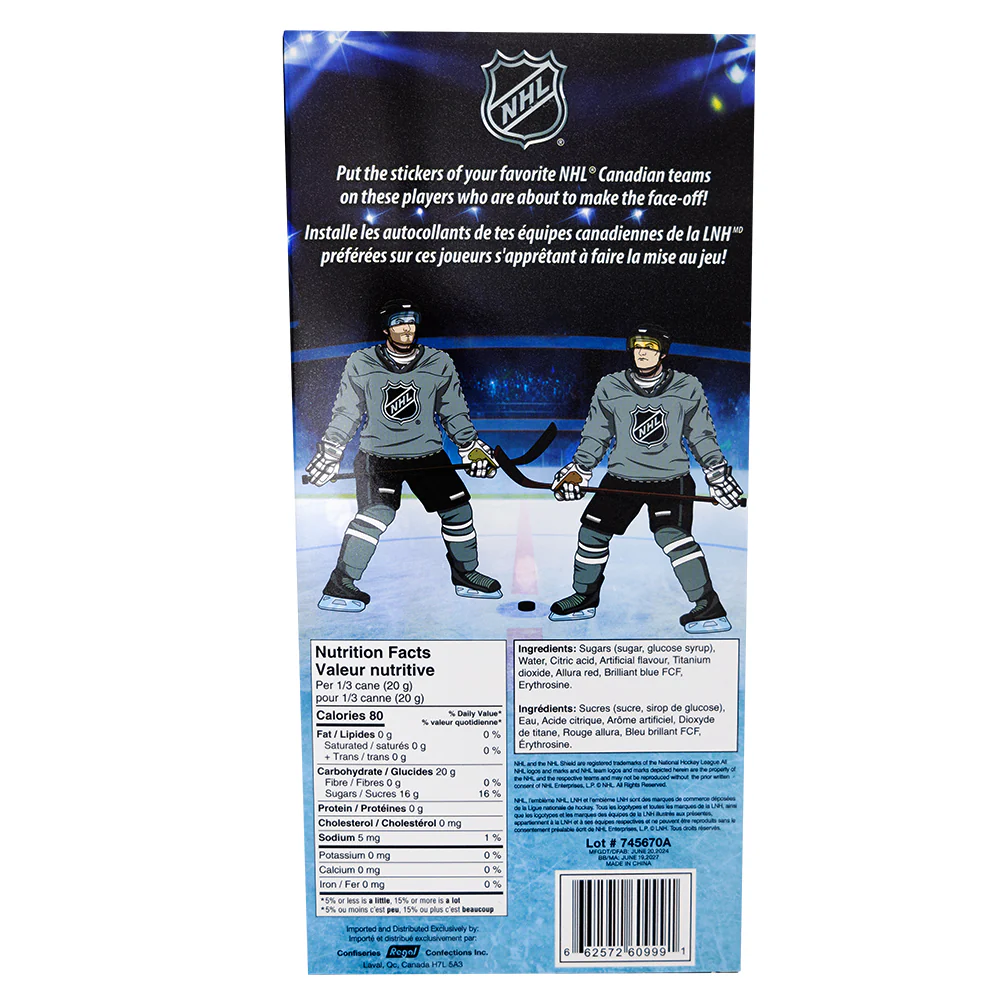 NHL Giant Candy Cane - 60g - Image 2