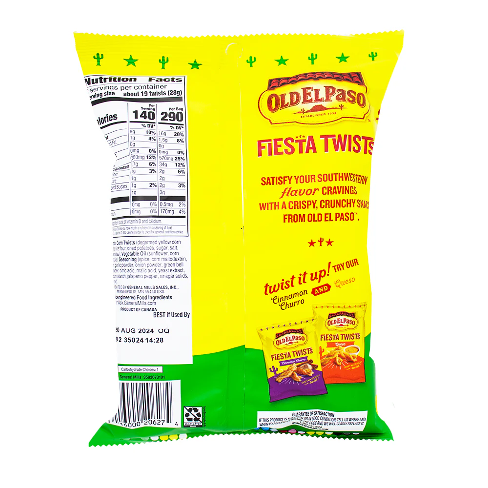 Old El Paso Fiesta Twists Salsa Verde - 2oz - Image 2
