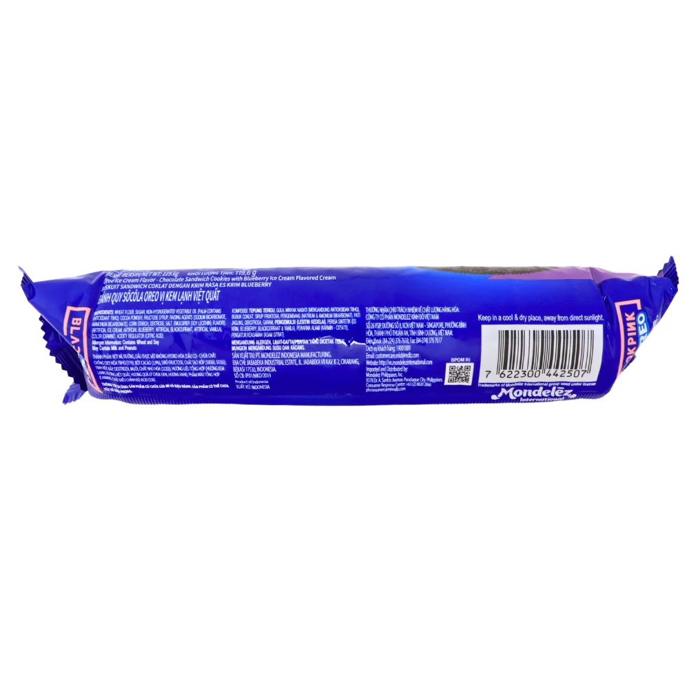 Oreo Blackpink Blueberry Ice Cream - 123g - Image 2