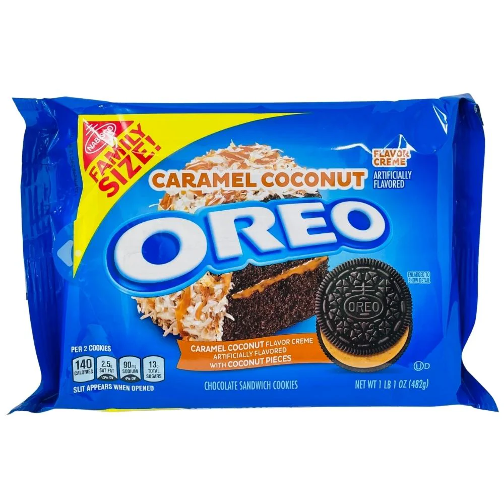 Oreo Caramel Coconut Family Size - 482g