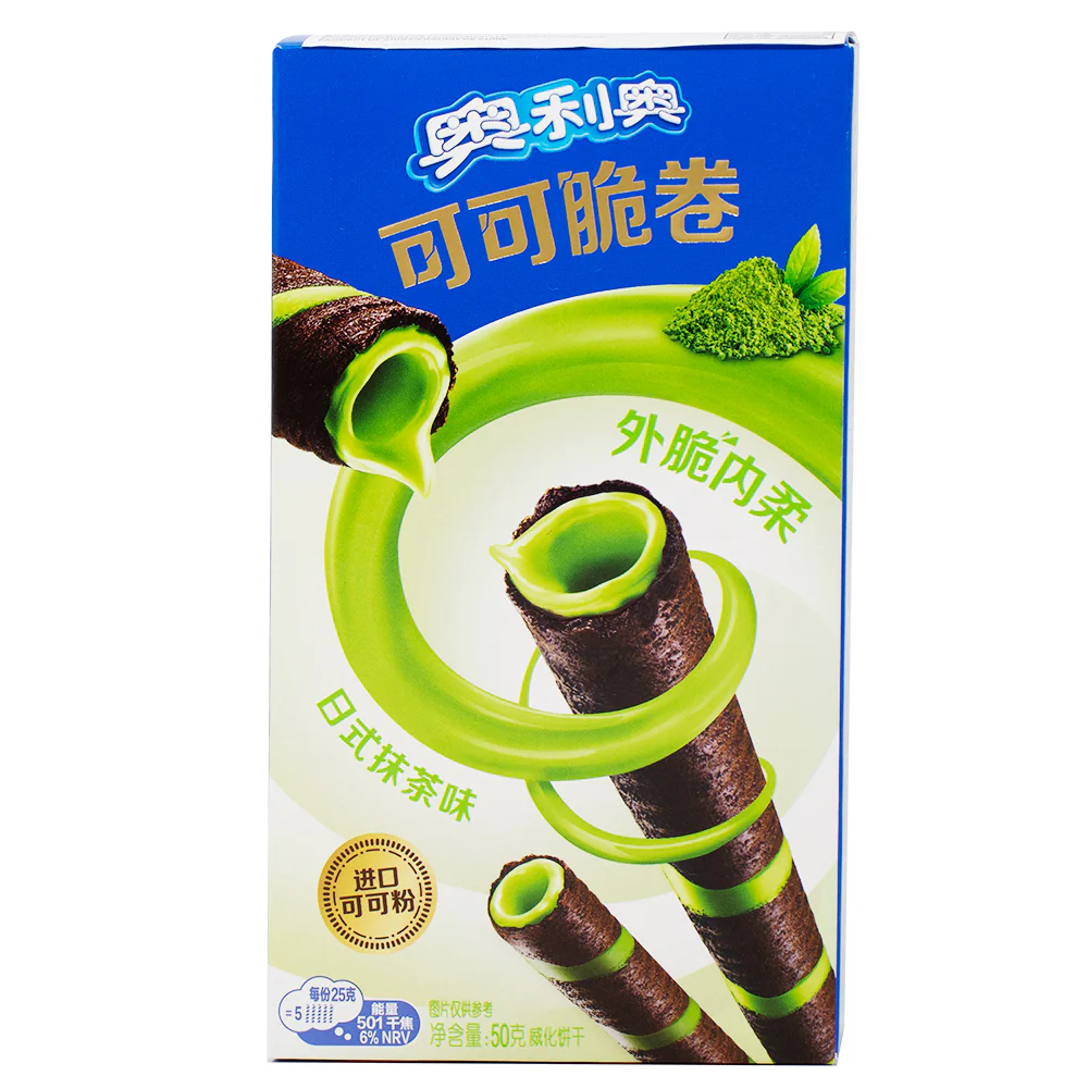 Oreo Cocoa Crisp Rolls Matcha (China) - 50g