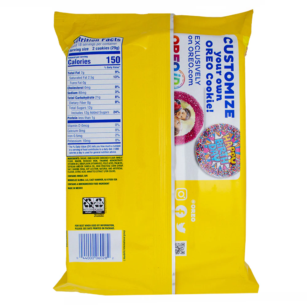 Oreo Lemon Cookies - Family Size - 530g - Image 2