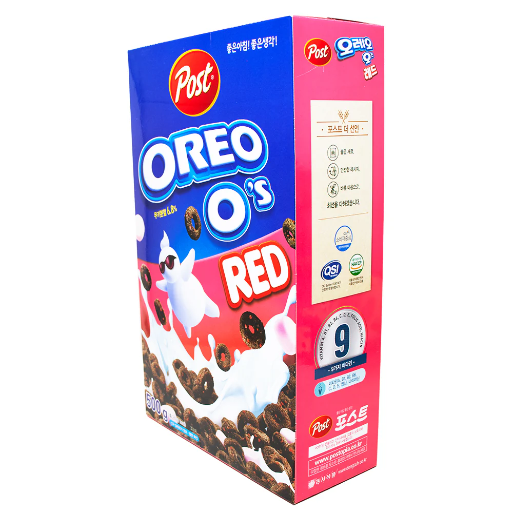 Oreo O's Red Chocolate Strawberry Cereal (Korea) - 500g - Image 2