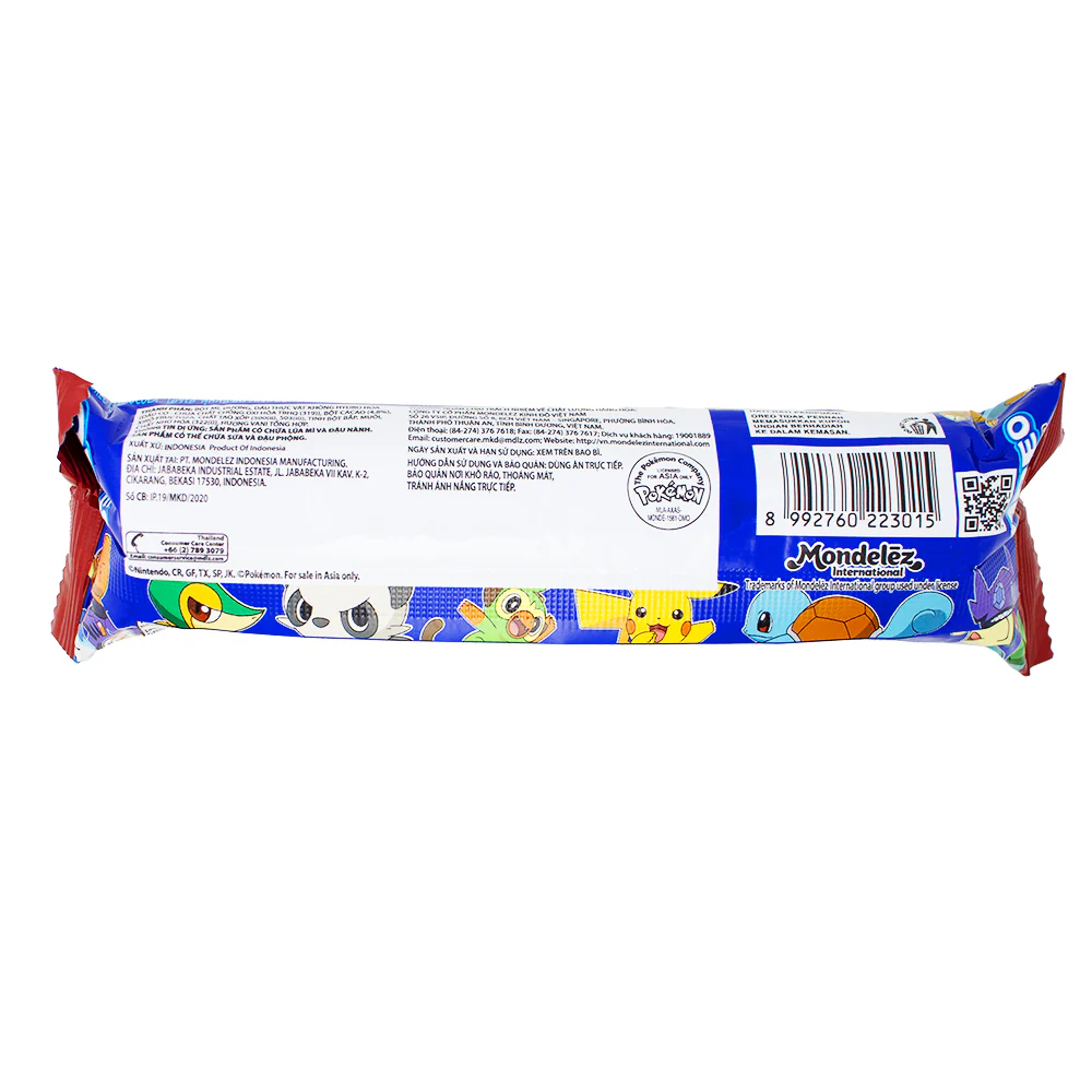 Oreo Pokemon Chocolate Creme Cookies - 119.6g - Image 2