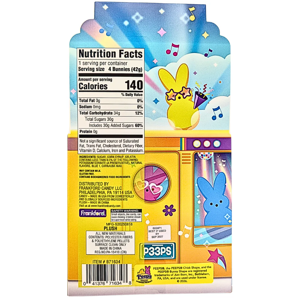 Peeps Bunny Plush Disco Bus Gift Set - 1.5oz - Image 2