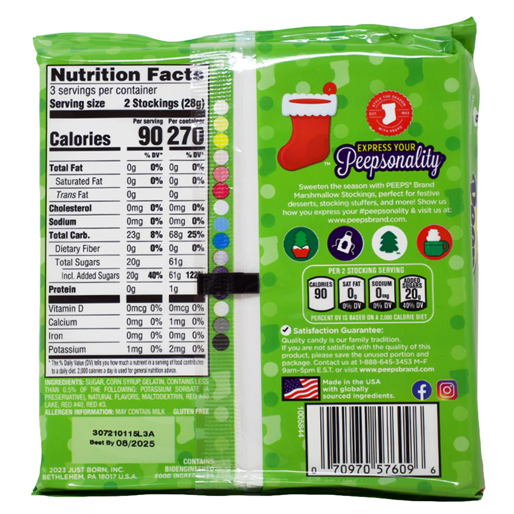 Peeps Christmas Stockings Marshmallows - 3oz - Image 2
