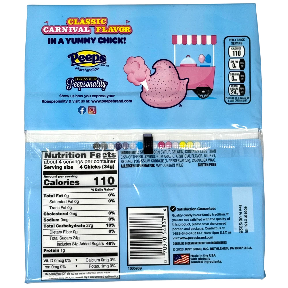 Peeps Cotton Candy 15 Chicks - 4.5oz - Image 2