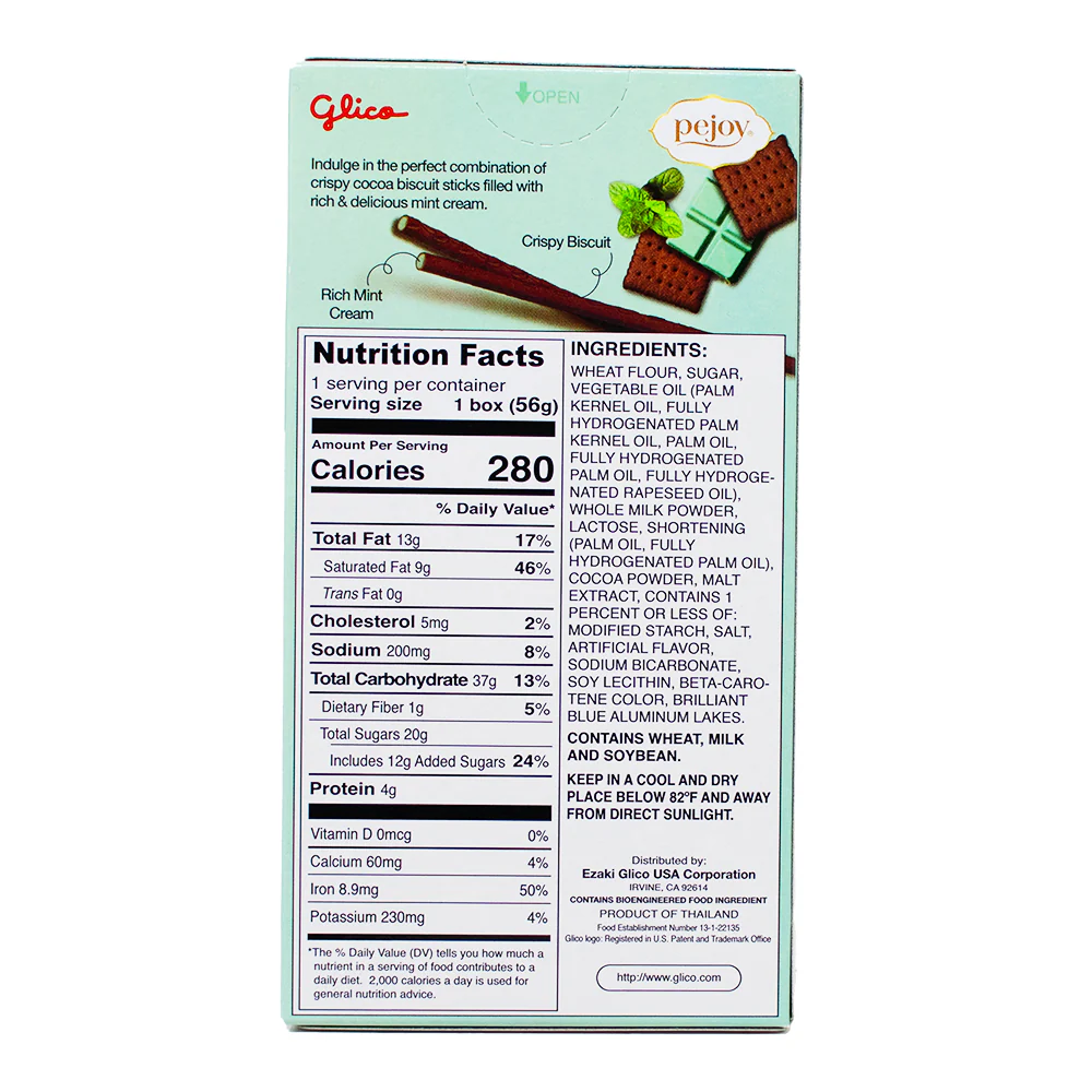 Pejoy Mint Biscuit Sticks - 1.98oz - Image 3