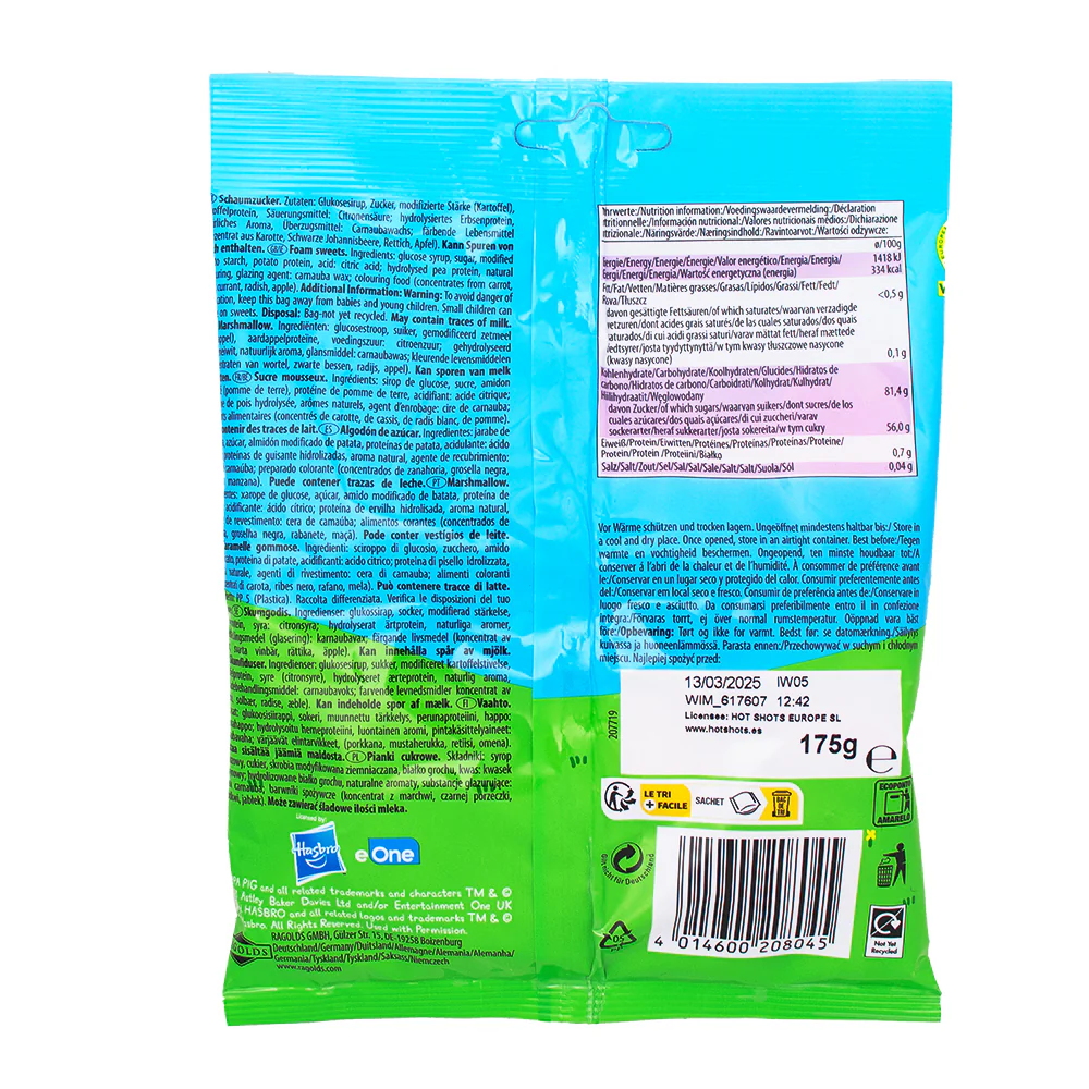 Peppa Pig Vegan Gummy Candy (UK) - 175g - Image 2