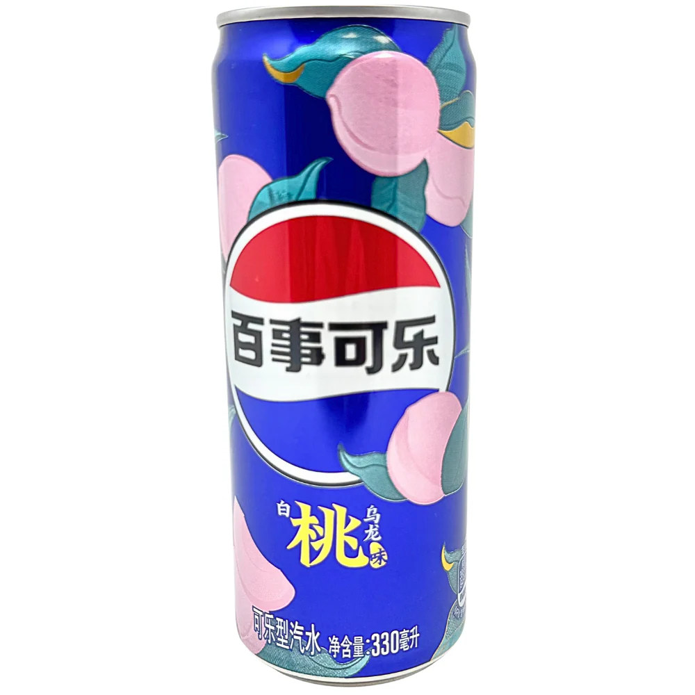 Pepsi White Peach Oolong Soda (China) - 330mL