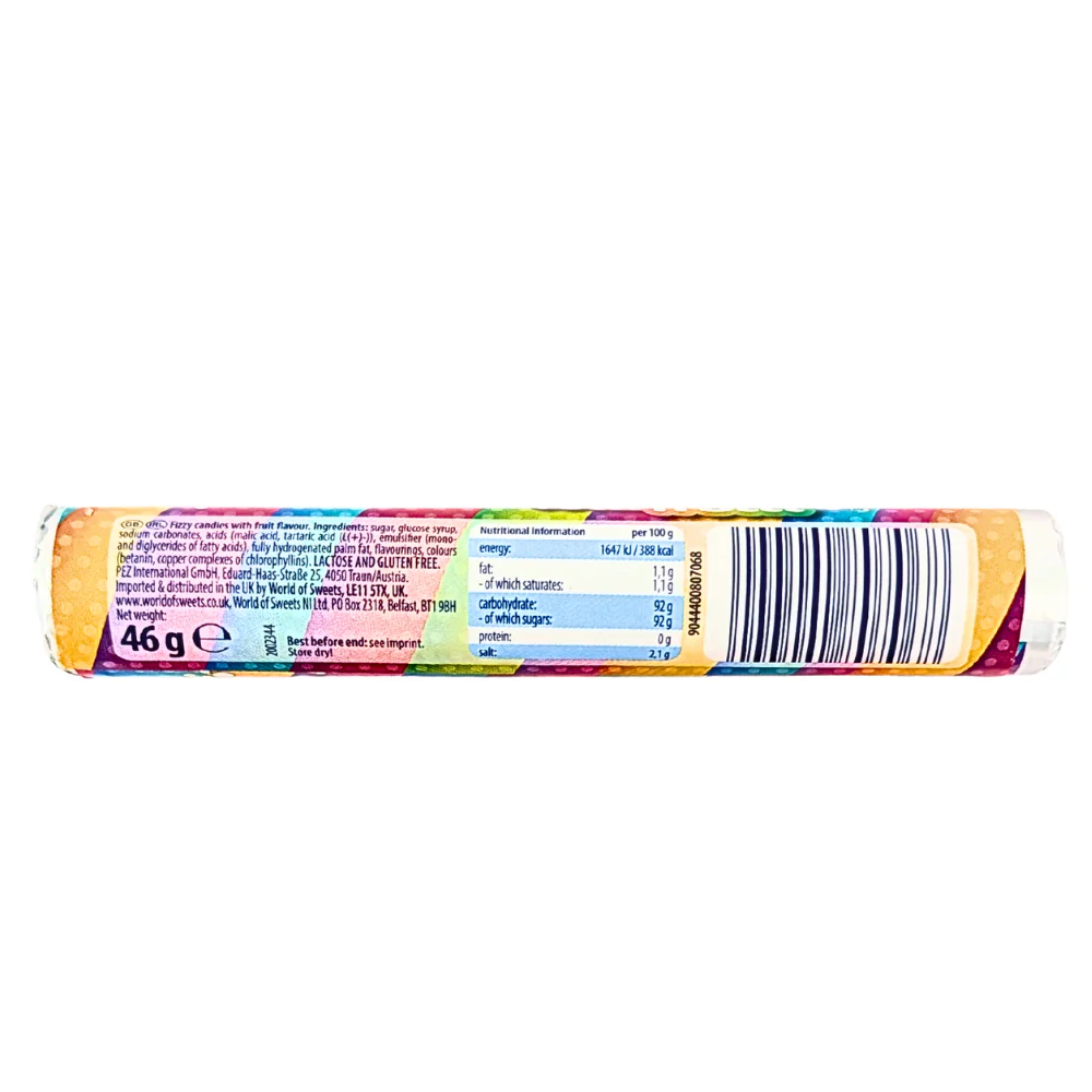 PEZ Fizzy Tutti Frutti Roll (UK) - 46g - Image 2