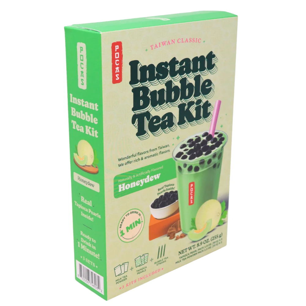 Pocas DIY Bubble Tea Kit Honeydew 3 Pack -  9oz - Image 2