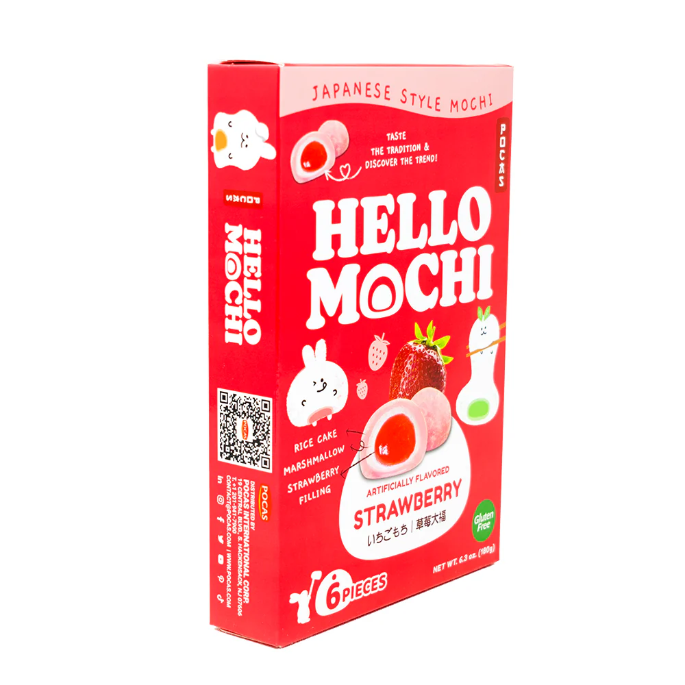Pocas Hello Mochi Strawberry (Japan) - 6.3oz - Image 2