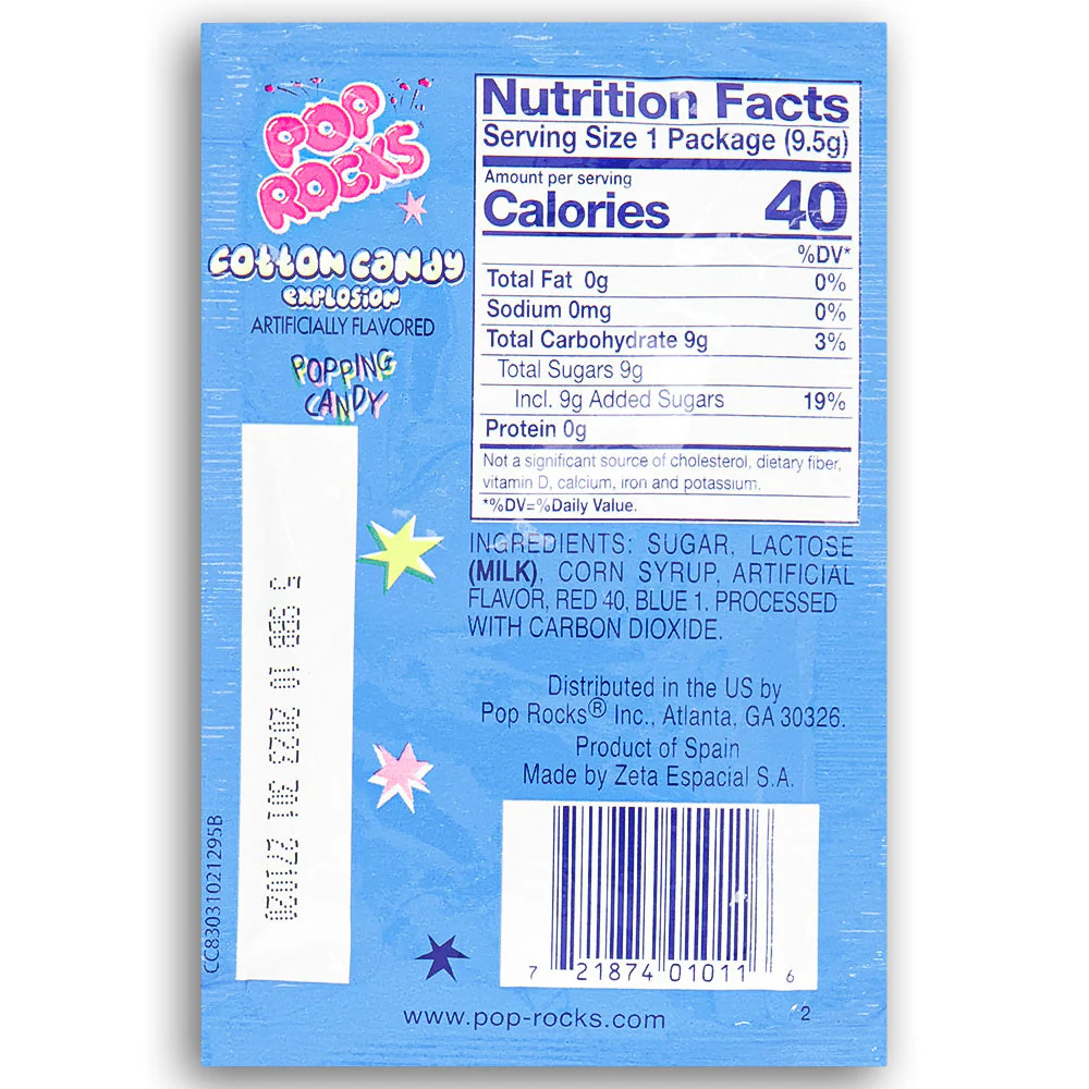 Pop Rocks Cotton Candy Explosion - .33oz. - Image 3