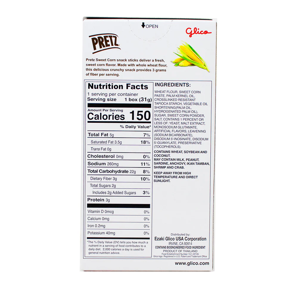 Pretz Sweet Corn Pretzel Sticks - 1.09oz - Image 3