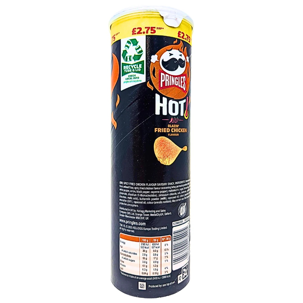 Pringles Hot Blazin' Fried Chicken (UK) - 160g - Image 2