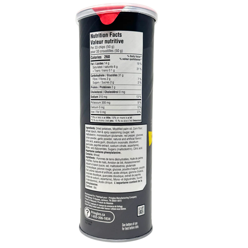 Pringles Hot & Spicy - 102g - Image 2