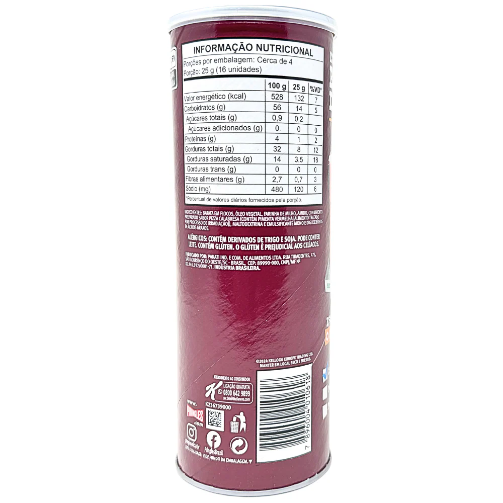 Pringles Pizza Calabresa (Brazil) - 105g - Image 2
