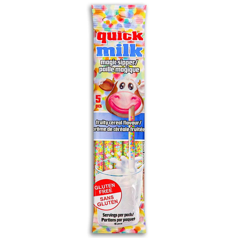 Quick Milk Magic Sipper Fruity Cereal Straws - 36g - Image 2