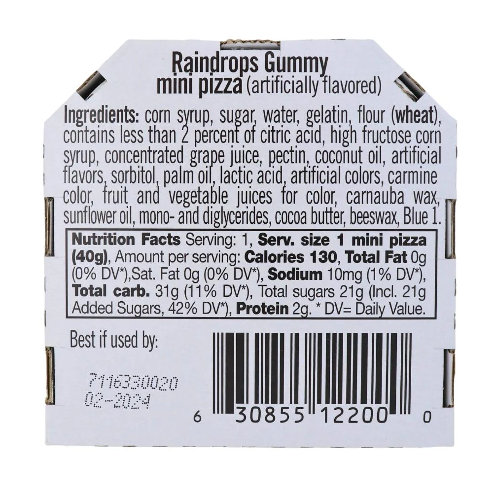Raindrops Mini Candy Pizza - 40g - Image 4