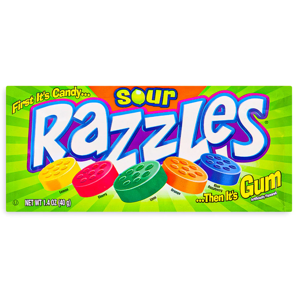 Razzles Sour Candy - 1.4 oz. - Image 2
