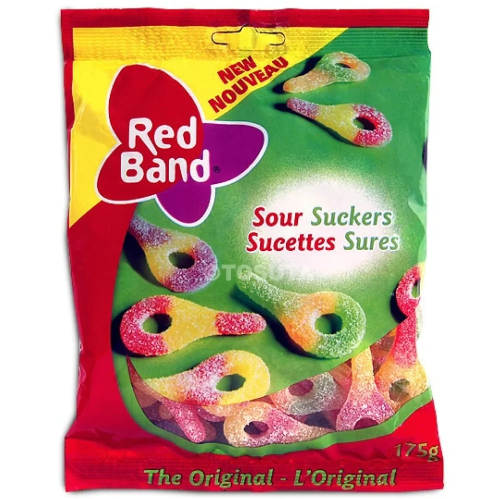 Red Band Sour Suckers Peg Bag - 175g - Image 3