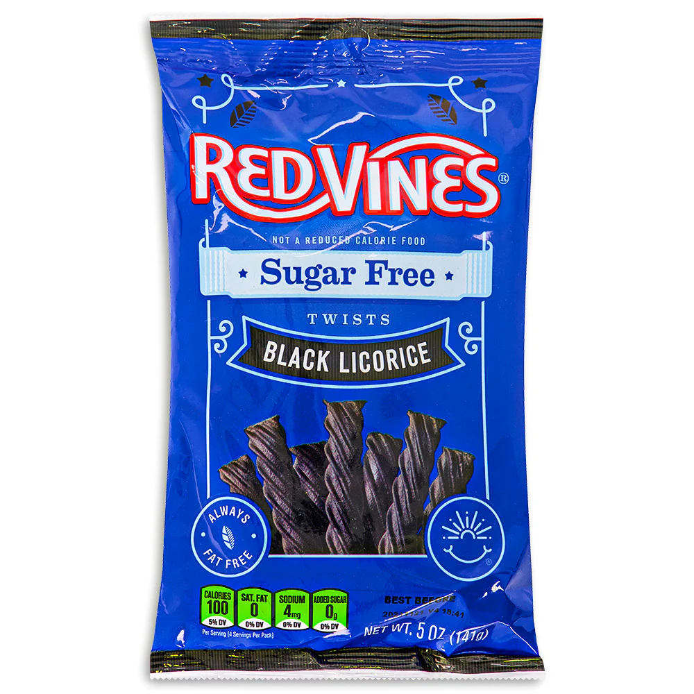 Red Vines Black Licorice Sugar Free - 141g - Image 2