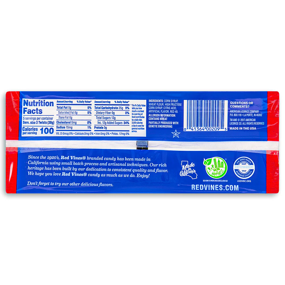 Red Vines Original Red Licorice Twists - 5oz - Image 3