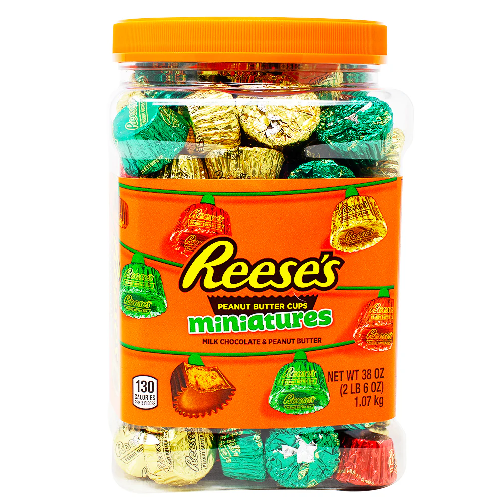Reese's Christmas Miniatures Pantry Size Tub - 38oz