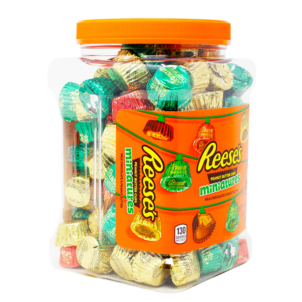 Reese's Christmas Miniatures Pantry Size Tub - 38oz - Image 2