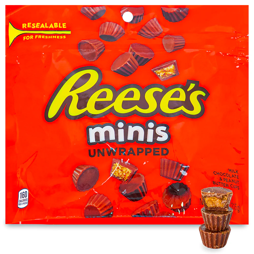 Reese's Peanut Butter Cup Mini Pouches - 7.6oz