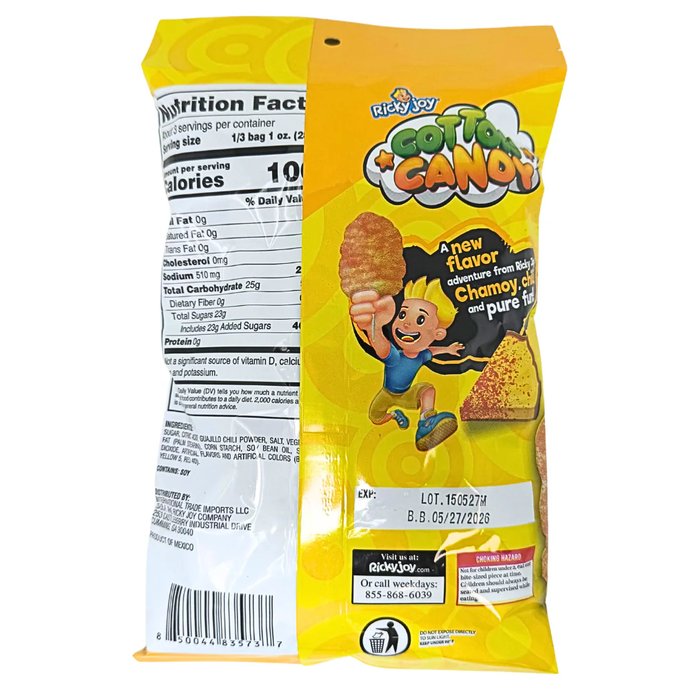 Ricky Joy Cotton Candy Chili Chamoy Pineapple - 3oz - Image 2