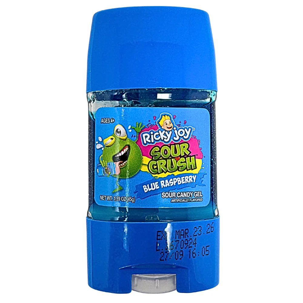 Ricky Joy Sour Crush Candy Gel Blue Raspberry/ Strawberry - 1.59oz - Image 3