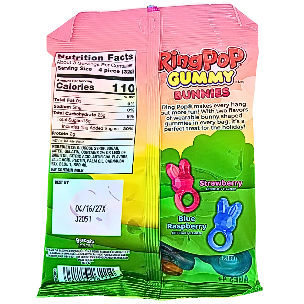 RingPop Gummy Bunnies - 3.4oz - Image 2