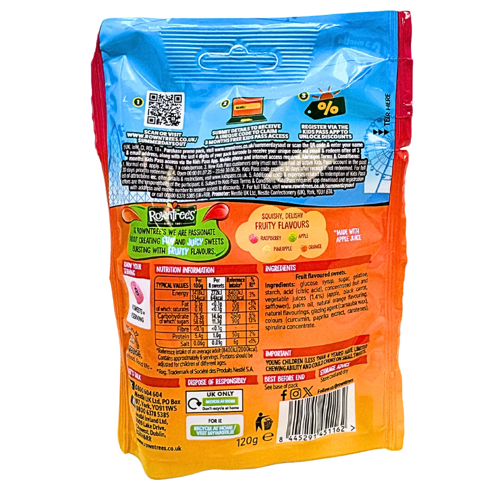 Rowntree's Jelly Tots Squidgers (UK) - 120g - Image 2