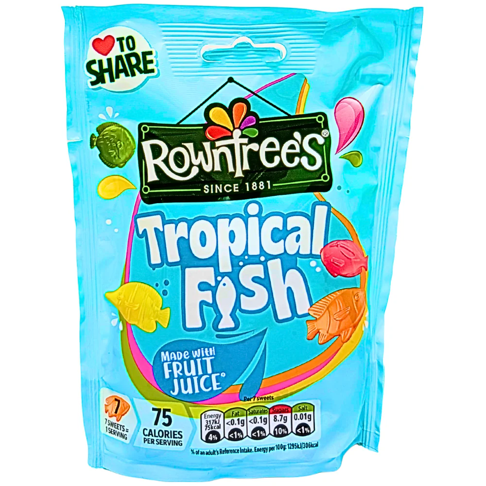 Rowntree's Tropical Fish (UK) - 115g *BB July 31 2026*