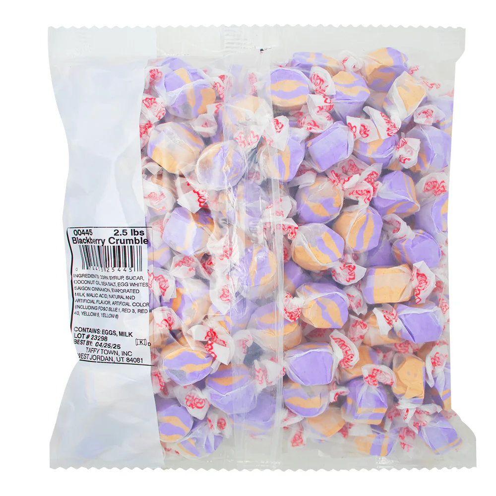 Taffy Town Salt Water Taffy - Blackberry Crumble 2.5lbs - Image 2