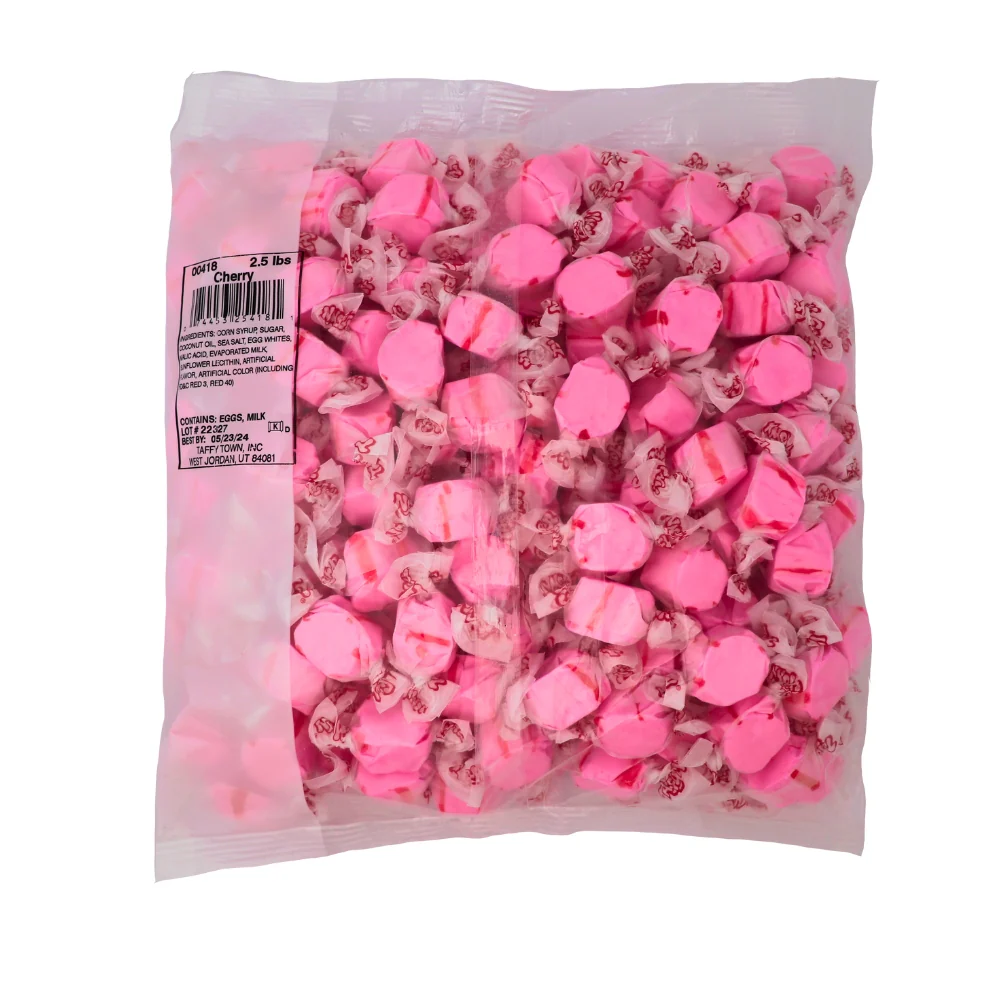 Salt Water Taffy Juicy Cherry 2.5lb - Image 2