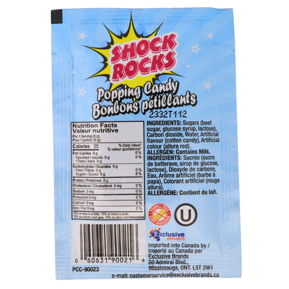 Shock Rocks Popping Candy Cotton Candy - Image 2