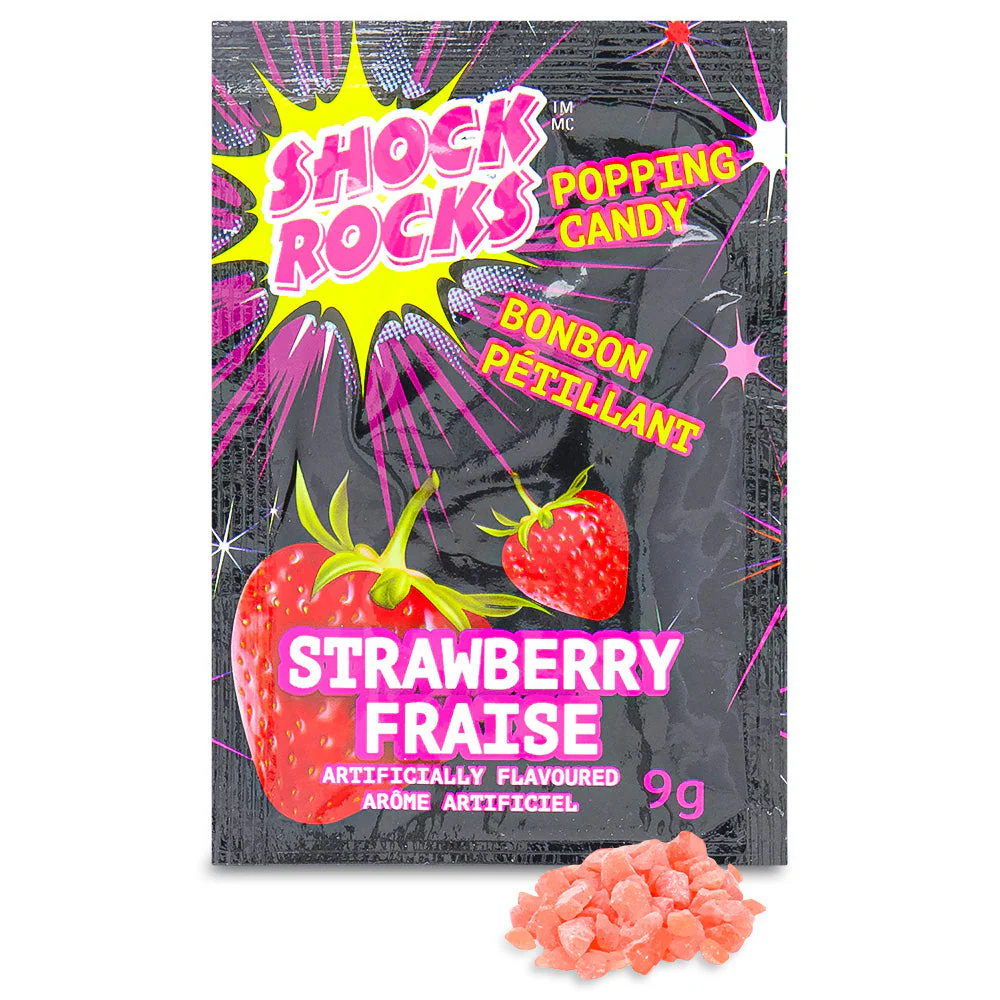 Shock Rocks Popping Candy Strawberry - 9g