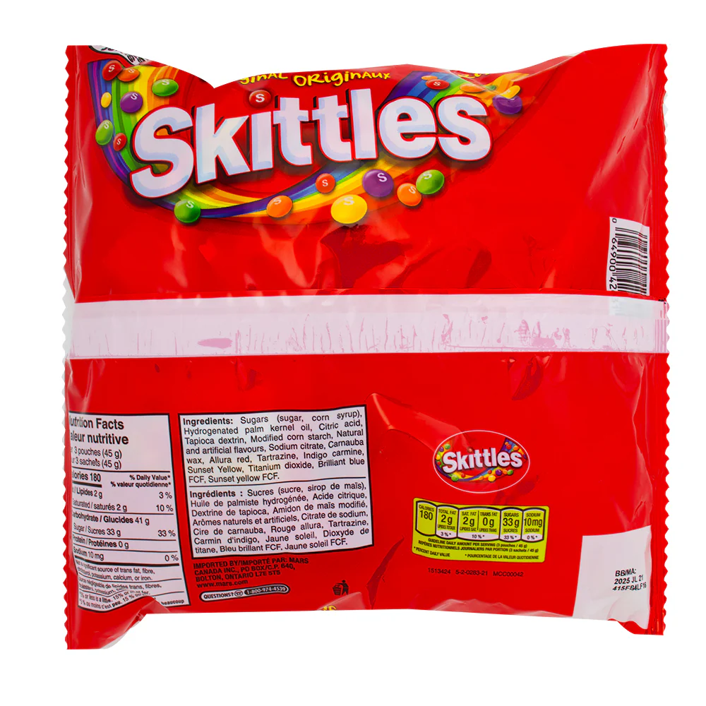 Skittles Candy Fun Size - 20 Count - Image 2