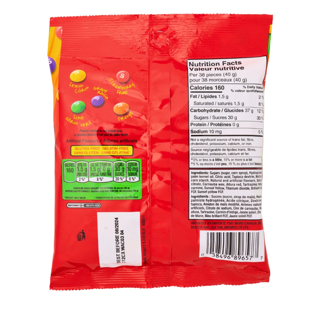 Skittles Original Peg Bag - 191g - Image 2