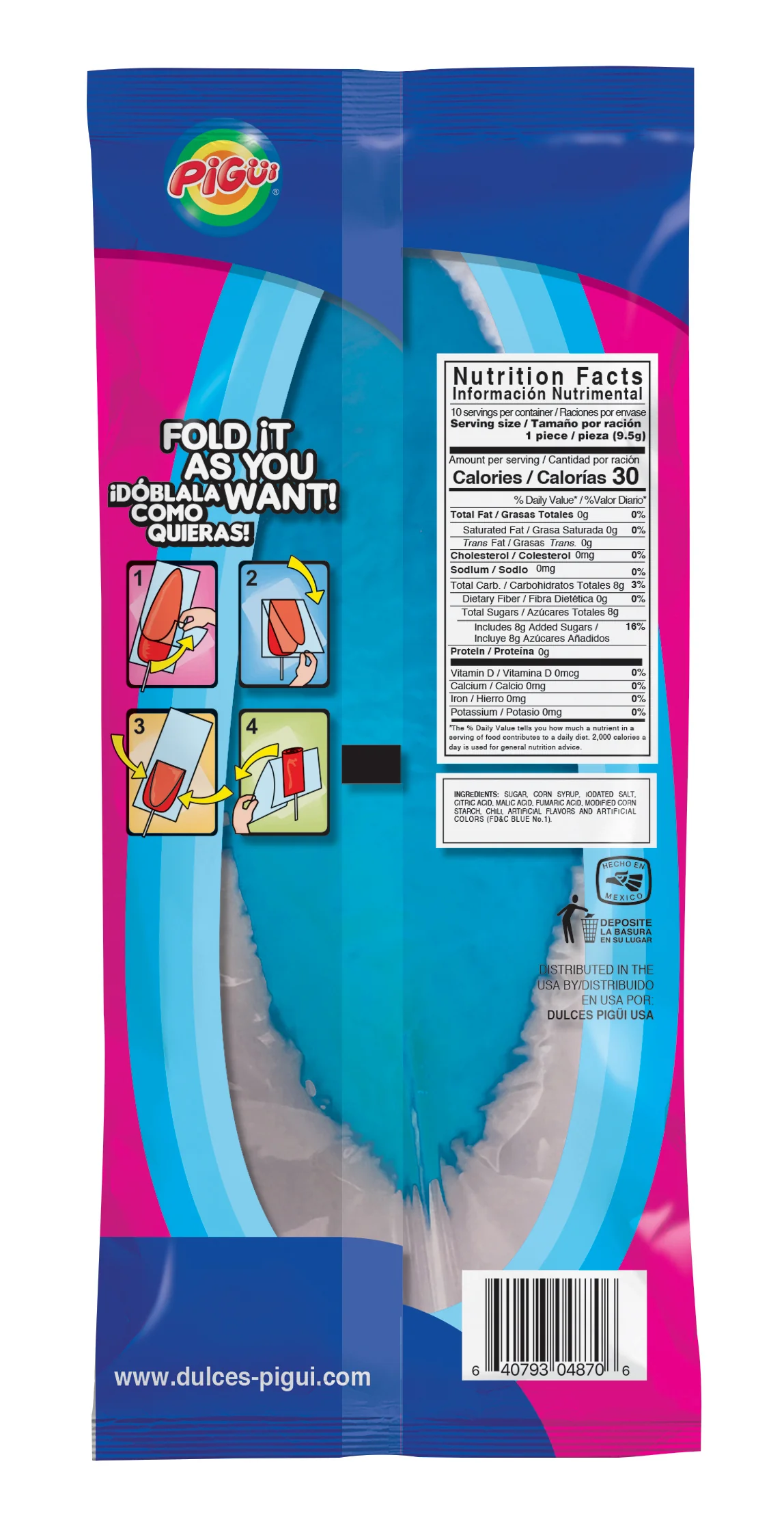 Slaps Tamarind Blue Lollipops - 95g - Image 2