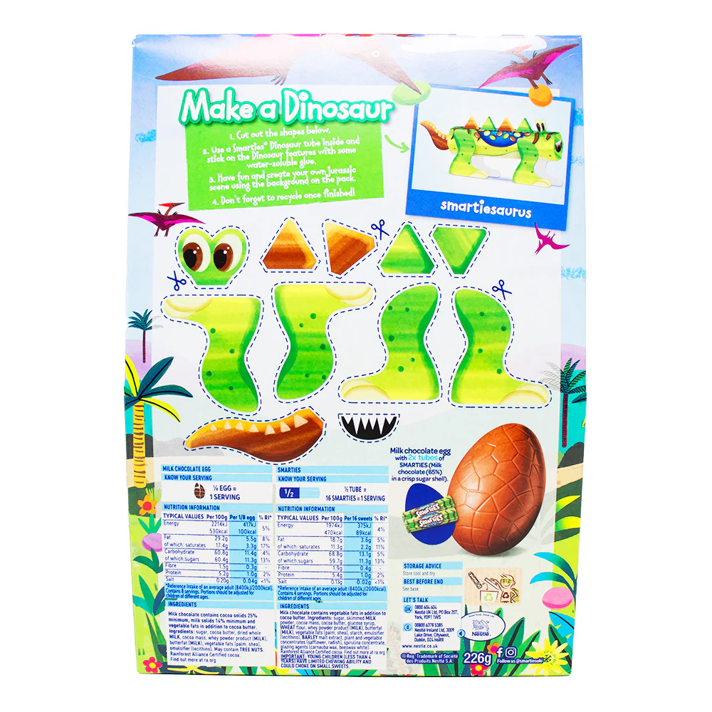 Smarties Giant Dinosaur Egg (UK) - 226g - Image 3
