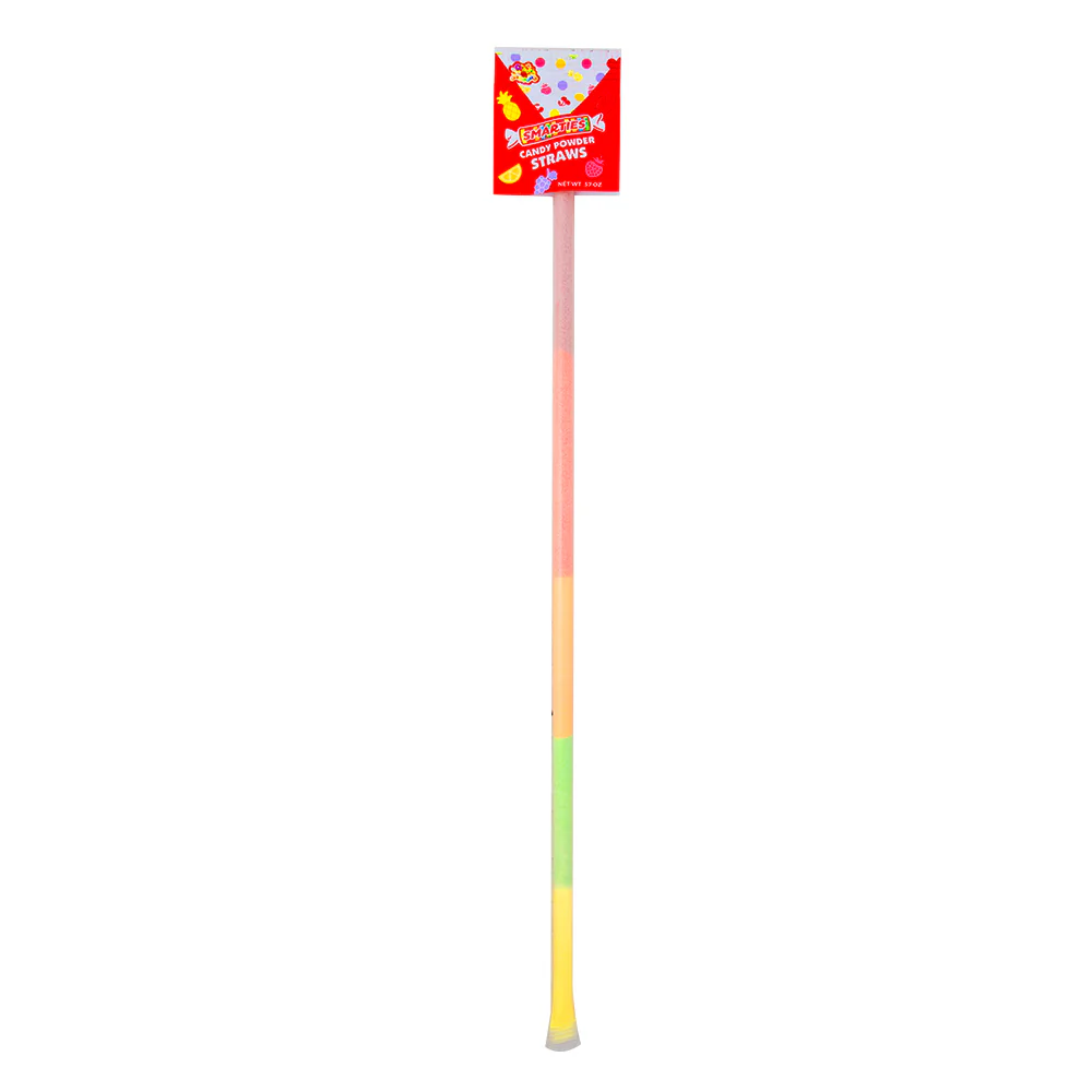 Smarties Candy Powder Straws - .37oz
