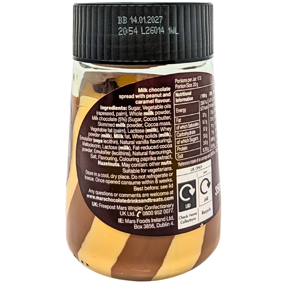 Snickers Chocolate Spread (UK) - 350g - Image 2
