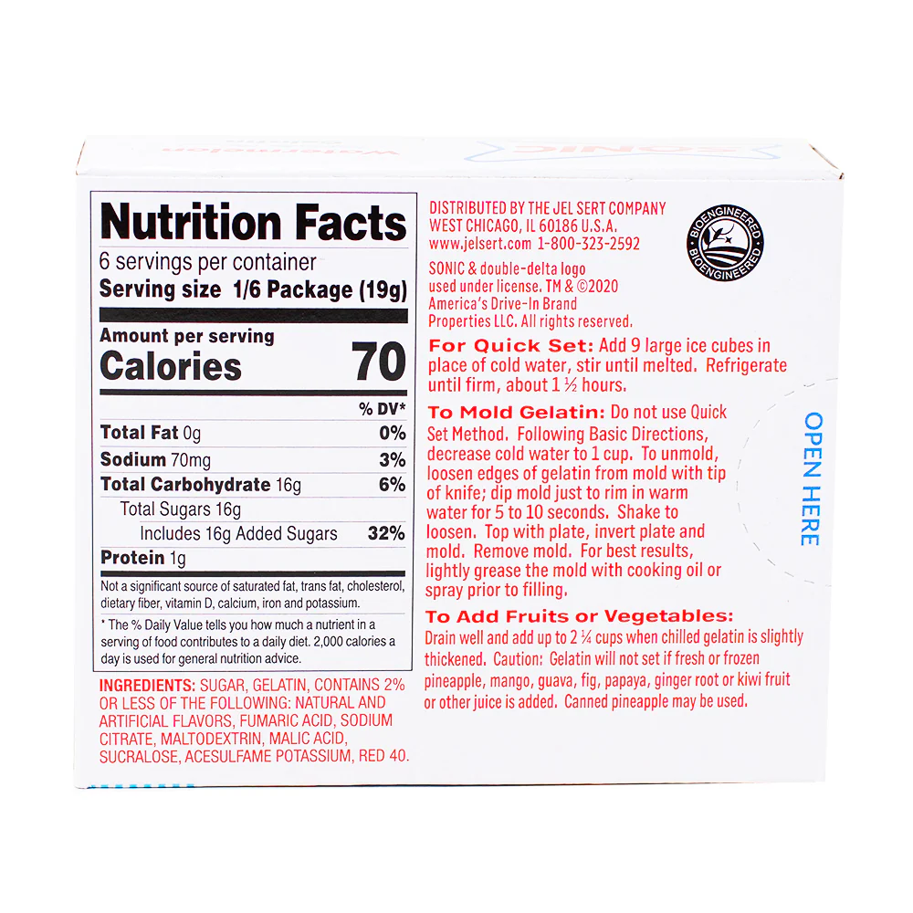 Sonic Watermelon Gelatin - 3.94oz - Image 3