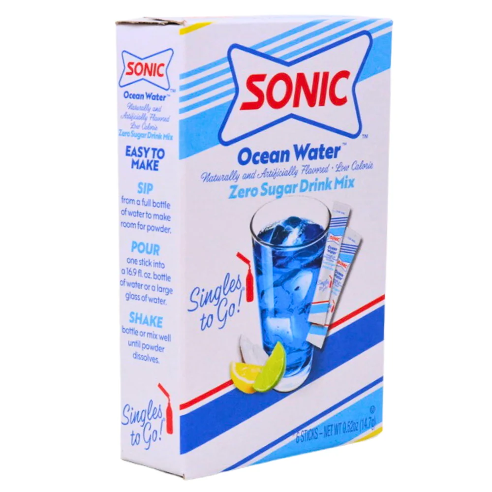 Sonic Ocean Water Zero Sugar Singles To-Go Drink Mix - 14.7g - Image 2