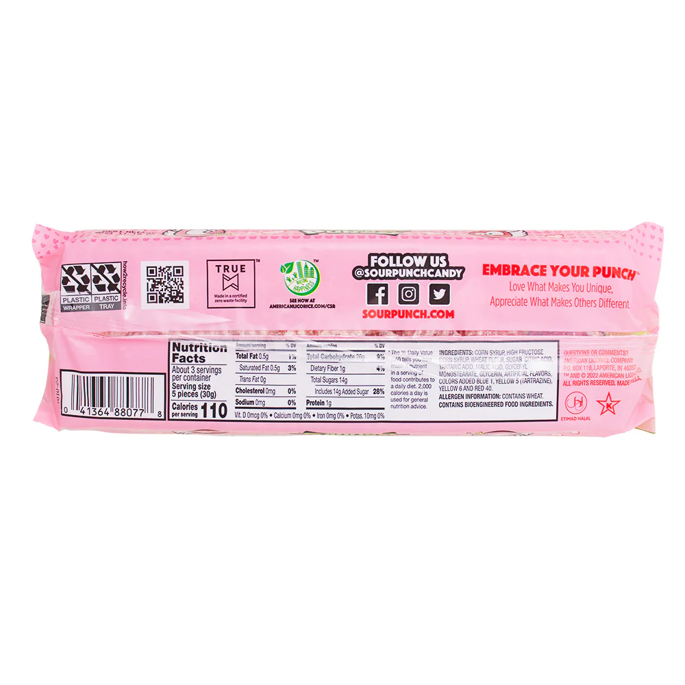 Sour Punch Cupid Straws - 3.2oz - Image 2