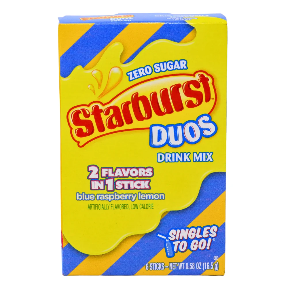 Starburst Duos Blue Raspberry Lemon Singles to Go - 16.5g - Image 2
